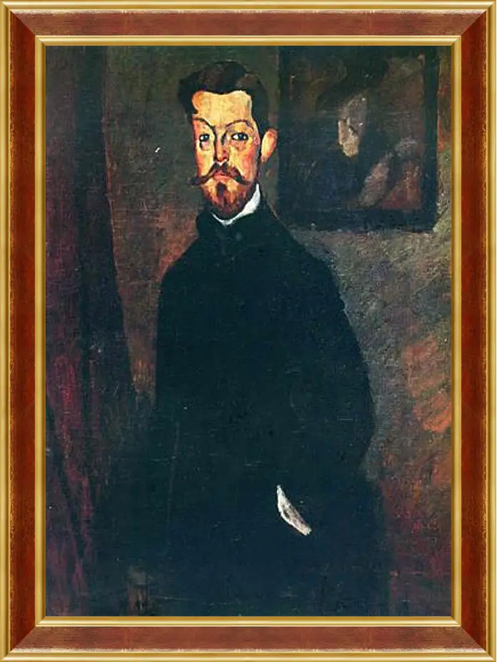 Картина в раме - Portrait of Paul Alexandre. Портрет Пола Александра. Амедео Модильяни