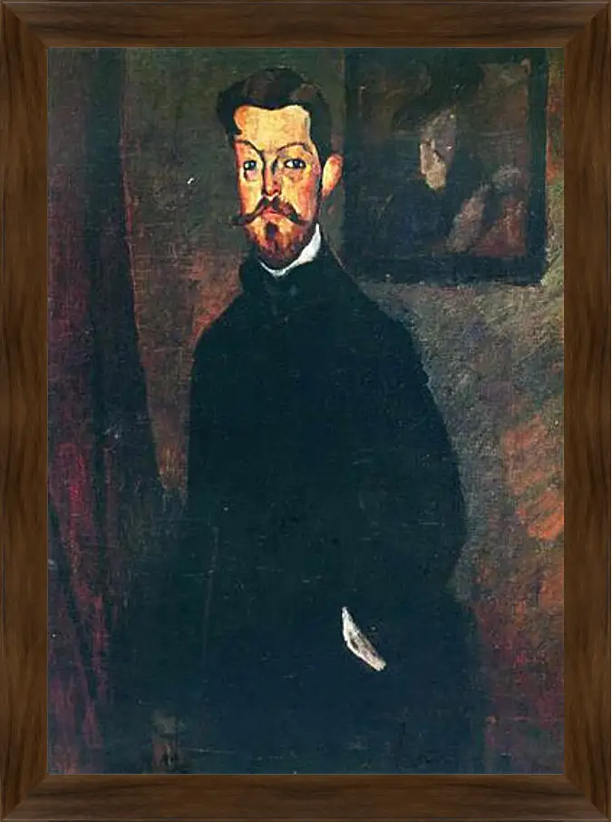 Картина в раме - Portrait of Paul Alexandre. Портрет Пола Александра. Амедео Модильяни