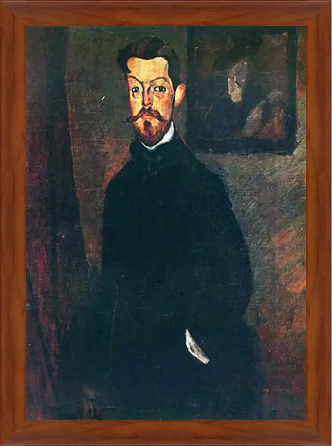 Картина в раме - Portrait of Paul Alexandre. Портрет Пола Александра. Амедео Модильяни