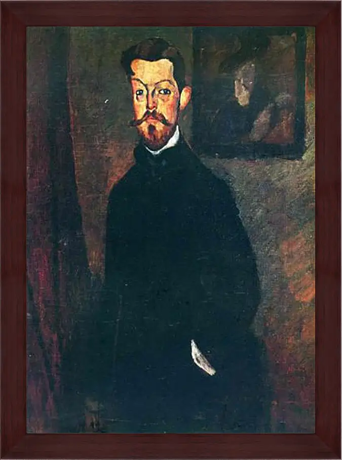 Картина в раме - Portrait of Paul Alexandre. Портрет Пола Александра. Амедео Модильяни