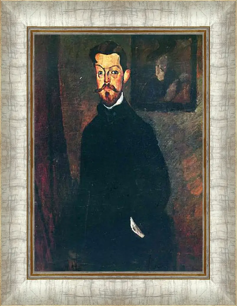 Картина в раме - Portrait of Paul Alexandre. Портрет Пола Александра. Амедео Модильяни