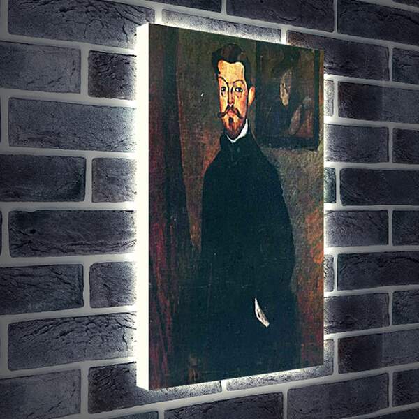 Лайтбокс световая панель - Portrait of Paul Alexandre. Портрет Пола Александра. Амедео Модильяни