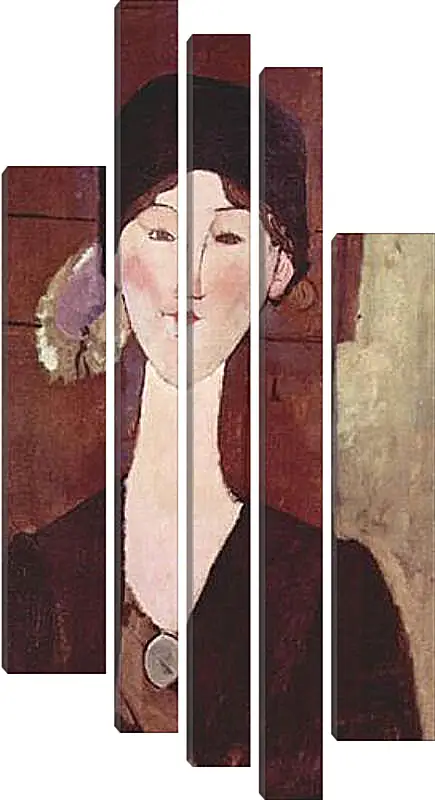 Модульная картина - Retrato de Beatrice Hastings ante una puerta. Портрет Беатрис Хастингс. Амедео Модильяни