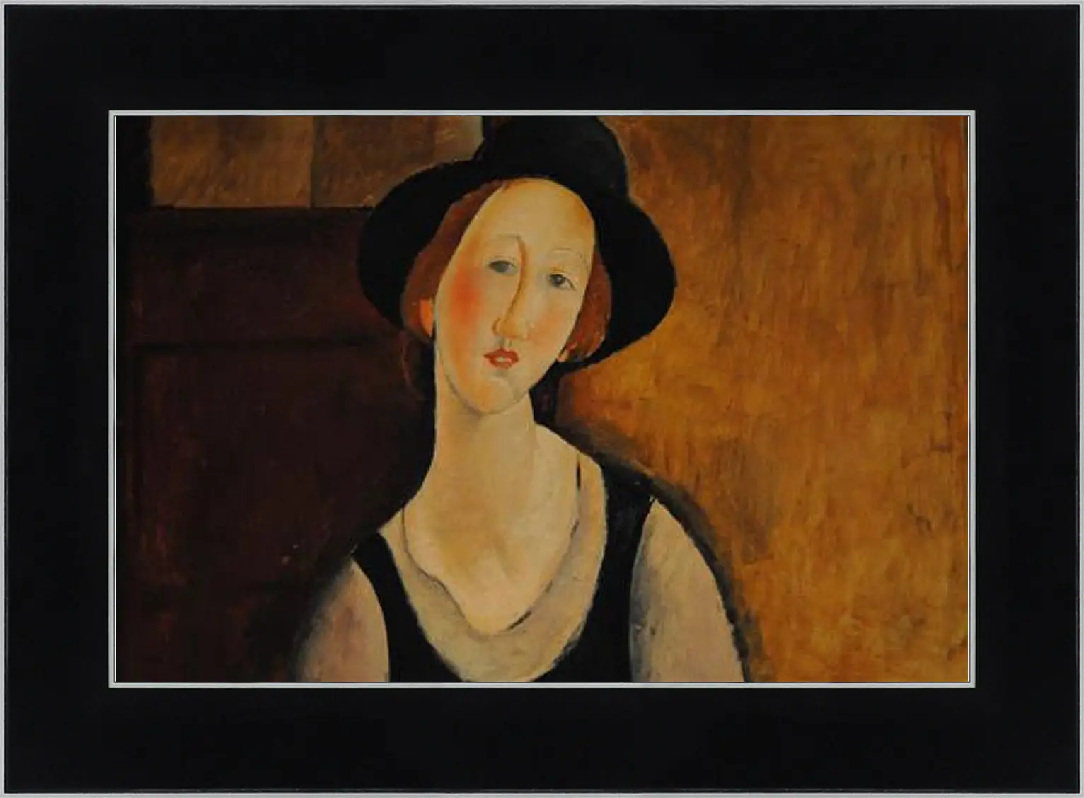 Картина в раме - Portrait of Thora Klinckowstrom. Тора Клинковсторм. Амедео Модильяни