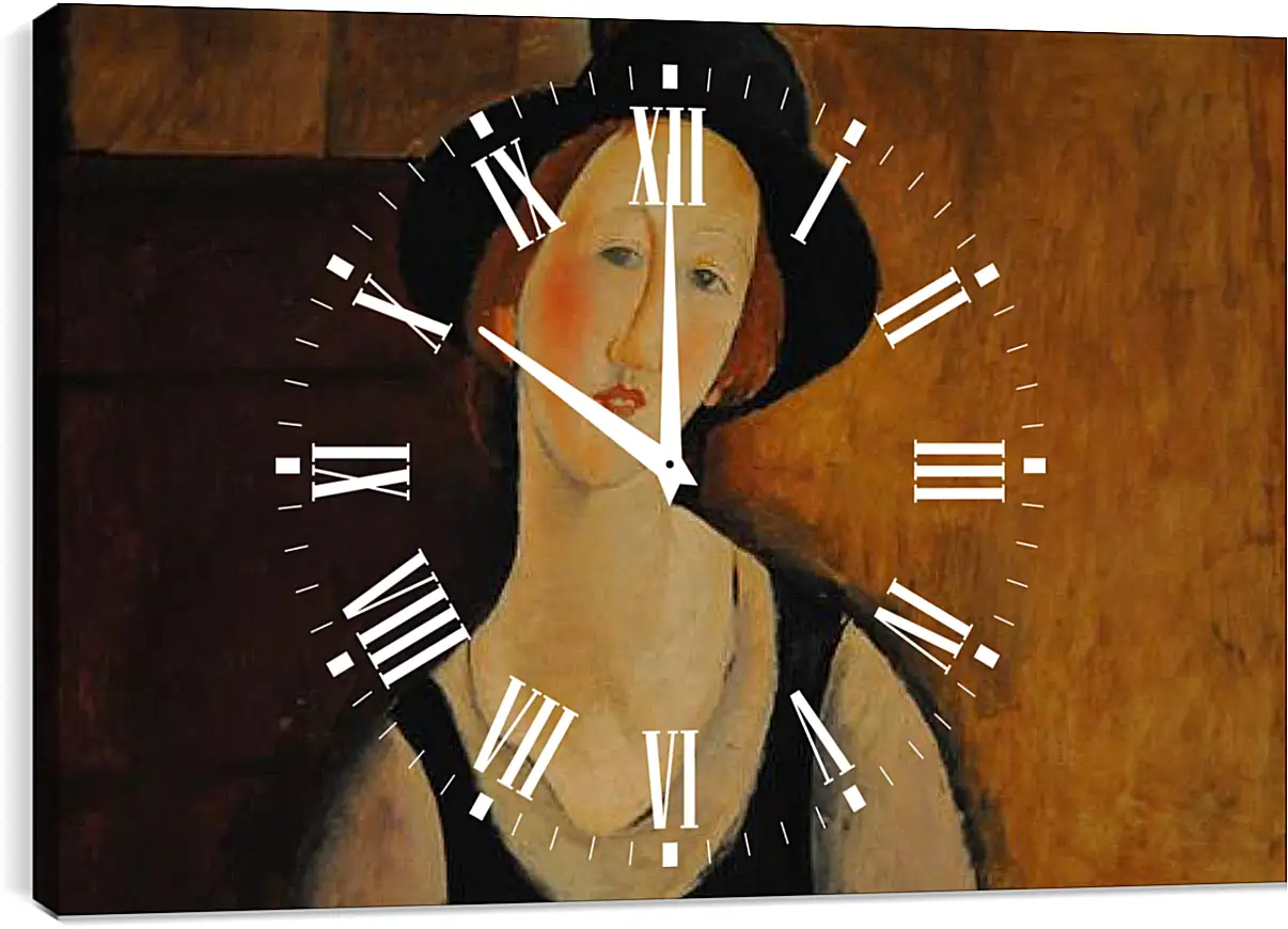 Часы картина - Portrait of Thora Klinckowstrom. Тора Клинковсторм. Амедео Модильяни