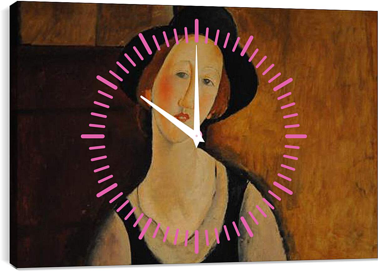 Часы картина - Portrait of Thora Klinckowstrom. Тора Клинковсторм. Амедео Модильяни