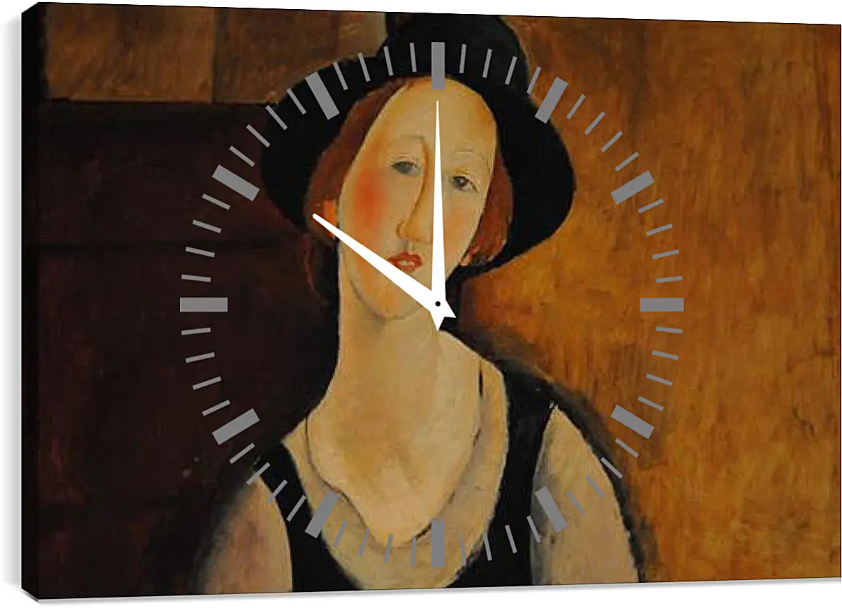 Часы картина - Portrait of Thora Klinckowstrom. Тора Клинковсторм. Амедео Модильяни