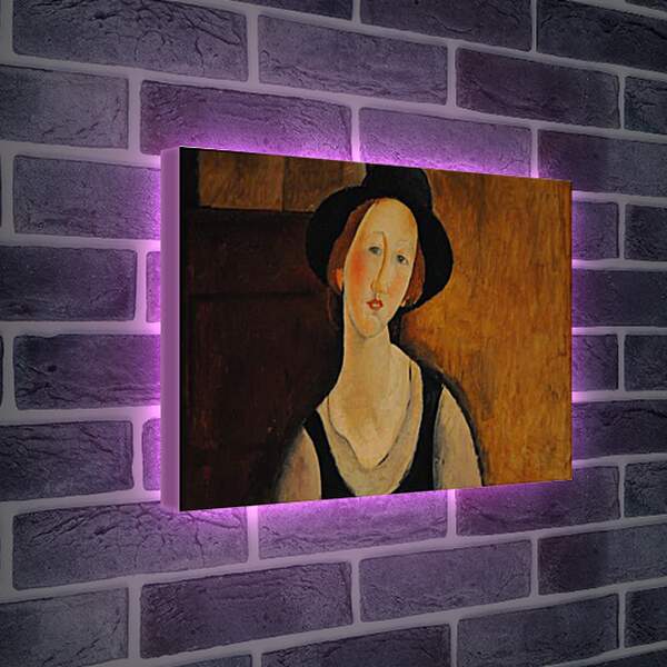 Лайтбокс световая панель - Portrait of Thora Klinckowstrom. Тора Клинковсторм. Амедео Модильяни