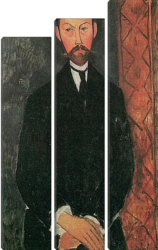 Модульная картина - Portrait of Paul Alexander. Портрет Пола Александра. Амедео Модильяни