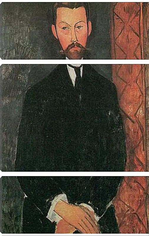 Модульная картина - Portrait of Paul Alexander. Портрет Пола Александра. Амедео Модильяни