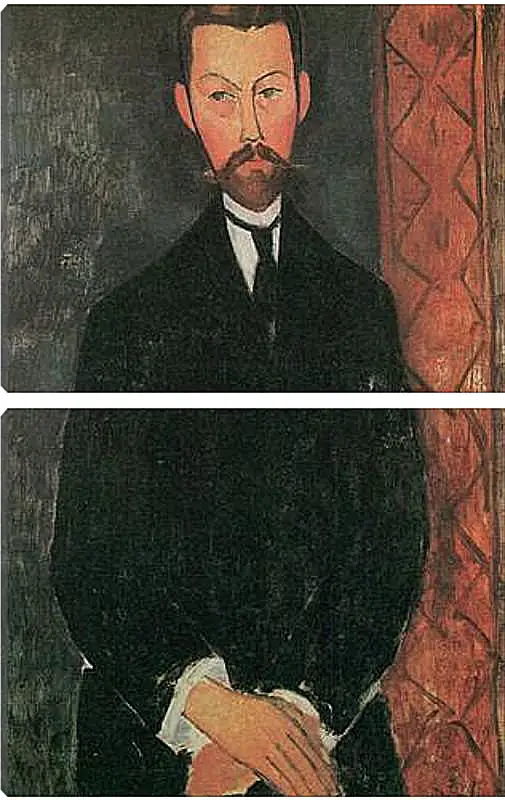 Модульная картина - Portrait of Paul Alexander. Портрет Пола Александра. Амедео Модильяни