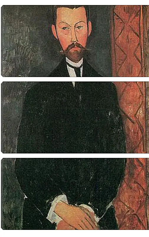 Модульная картина - Portrait of Paul Alexander. Портрет Пола Александра. Амедео Модильяни