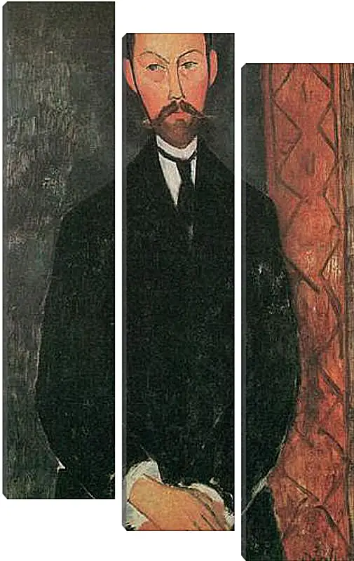 Модульная картина - Portrait of Paul Alexander. Портрет Пола Александра. Амедео Модильяни