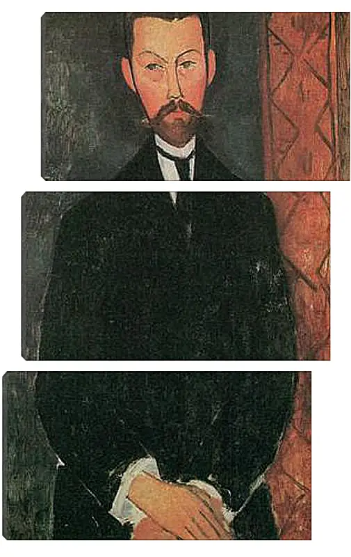 Модульная картина - Portrait of Paul Alexander. Портрет Пола Александра. Амедео Модильяни