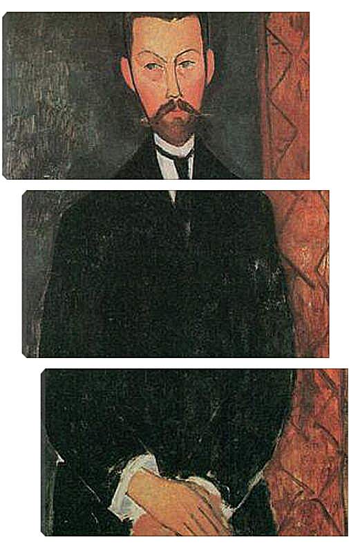Модульная картина - Portrait of Paul Alexander. Портрет Пола Александра. Амедео Модильяни