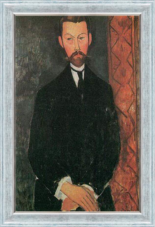 Картина в раме - Portrait of Paul Alexander. Портрет Пола Александра. Амедео Модильяни