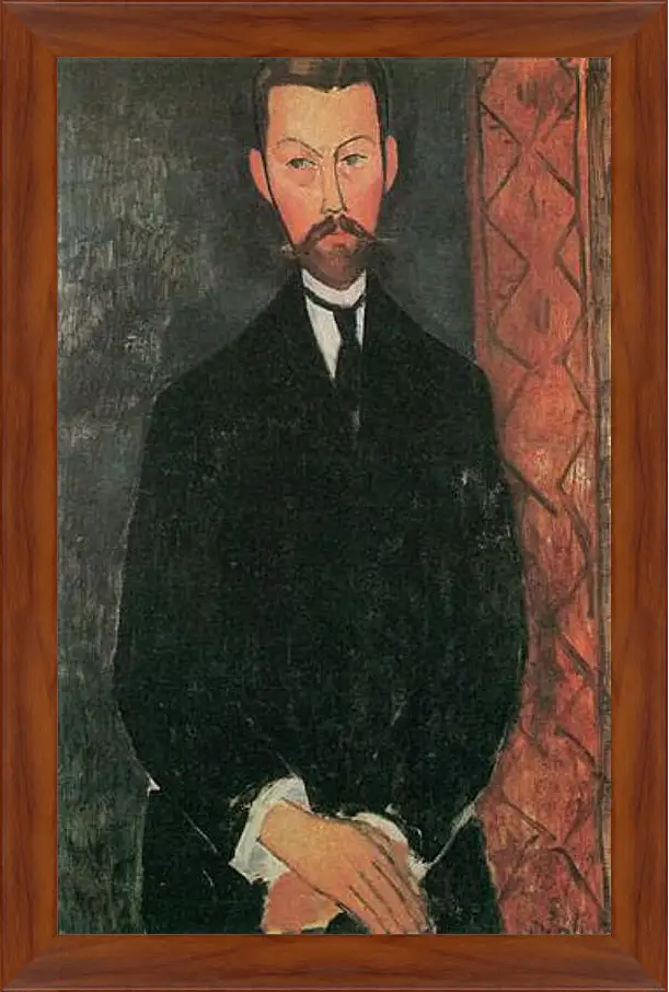 Картина в раме - Portrait of Paul Alexander. Портрет Пола Александра. Амедео Модильяни