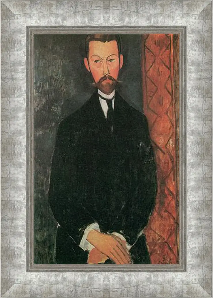 Картина в раме - Portrait of Paul Alexander. Портрет Пола Александра. Амедео Модильяни