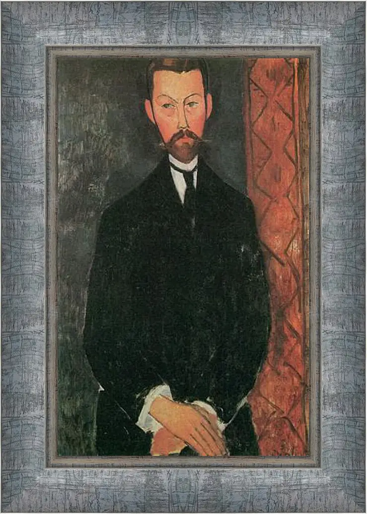 Картина в раме - Portrait of Paul Alexander. Портрет Пола Александра. Амедео Модильяни