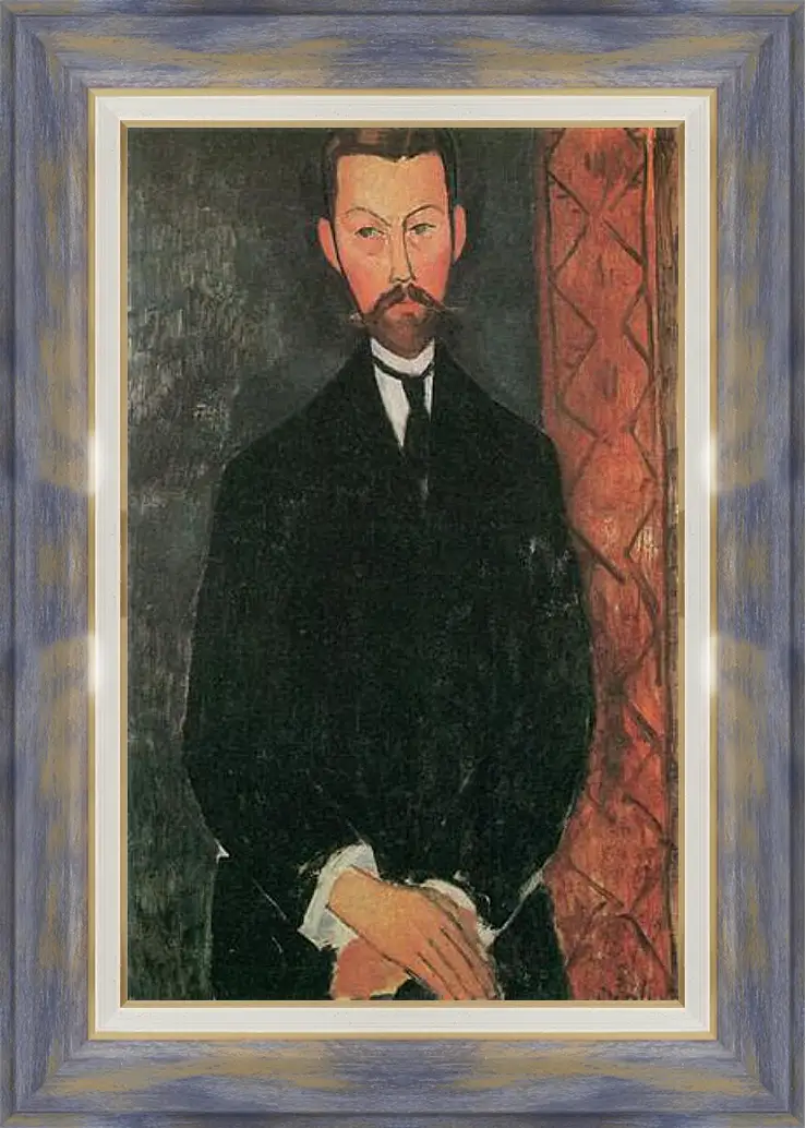 Картина в раме - Portrait of Paul Alexander. Портрет Пола Александра. Амедео Модильяни