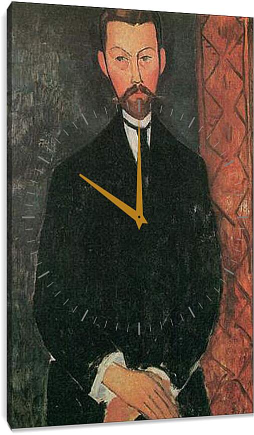 Часы картина - Portrait of Paul Alexander. Портрет Пола Александра. Амедео Модильяни