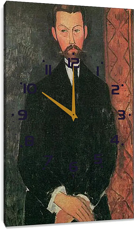 Часы картина - Portrait of Paul Alexander. Портрет Пола Александра. Амедео Модильяни