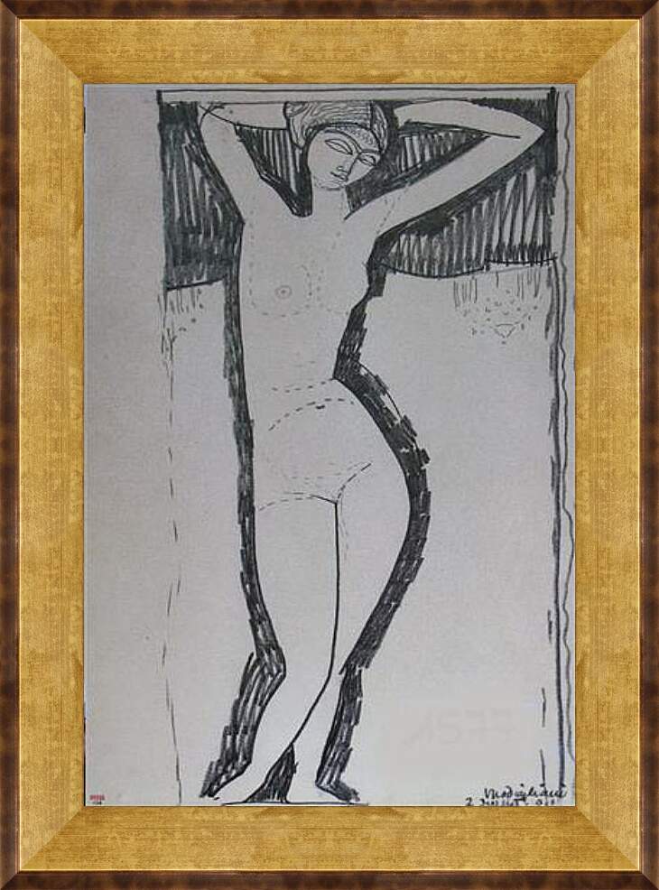 Картина в раме - Nude. Амедео Модильяни