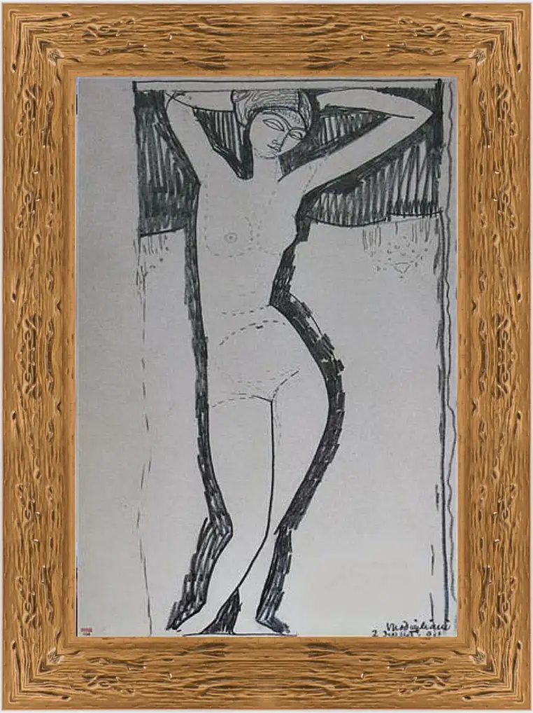 Картина в раме - Nude. Амедео Модильяни