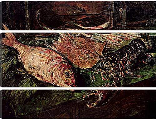 Модульная картина - Натюрморт с омаром. Коровин Константин