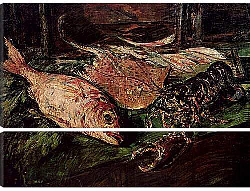 Модульная картина - Натюрморт с омаром. Коровин Константин