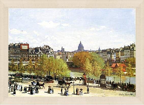 Картина в раме - Le quai du Louvre. Клод Моне