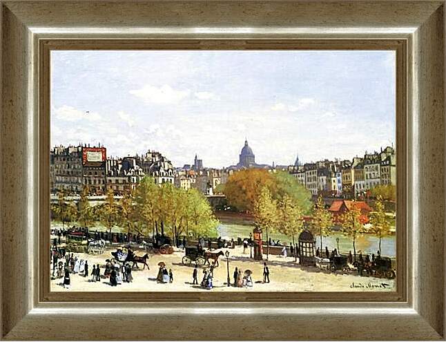 Картина в раме - Le quai du Louvre. Клод Моне