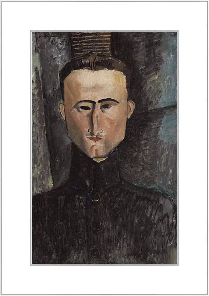 Картина в раме - Andre Rouveyre. Андре Рувейр. Амедео Модильяни