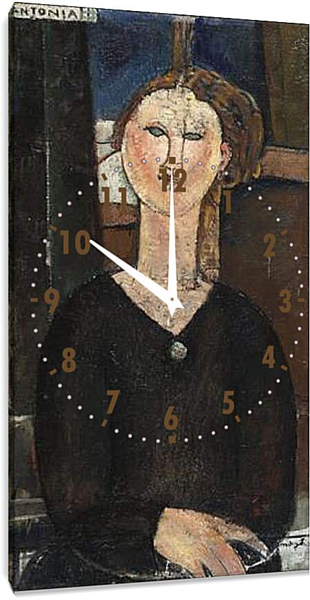 Часы картина - Antonia. Антония. Амедео Модильяни