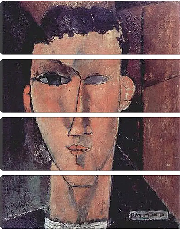 Модульная картина - Portrait of Raymond. Портрет Раймонда. Амедео Модильяни