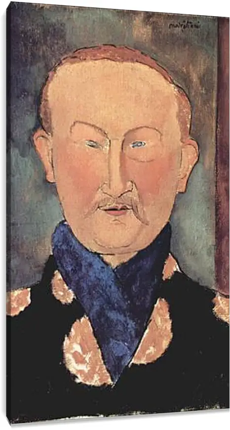 Постер и плакат - Portrait of Leon Bakst. Портрет Леона Бакста. Амедео Модильяни