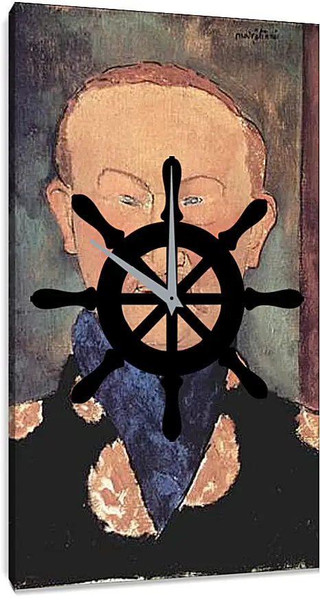 Часы картина - Portrait of Leon Bakst. Портрет Леона Бакста. Амедео Модильяни