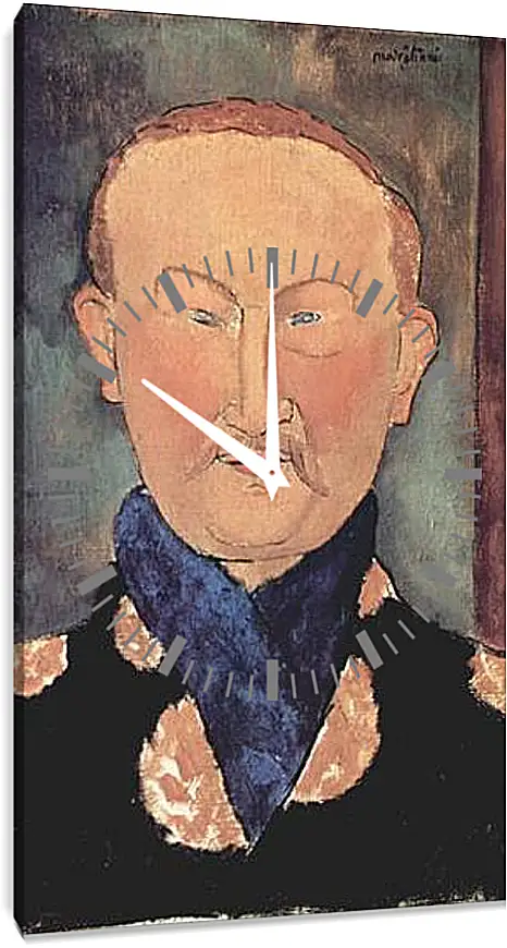 Часы картина - Portrait of Leon Bakst. Портрет Леона Бакста. Амедео Модильяни