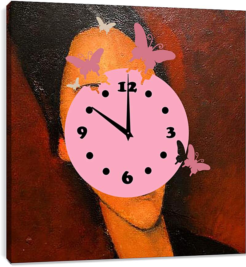 Часы картина - Anna Zborowska. Анна Зборовска. Амедео Модильяни