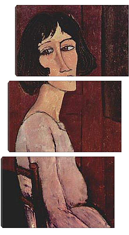 Модульная картина - Portrait of Margarita. Портрет Маргариты. Амедео Модильяни