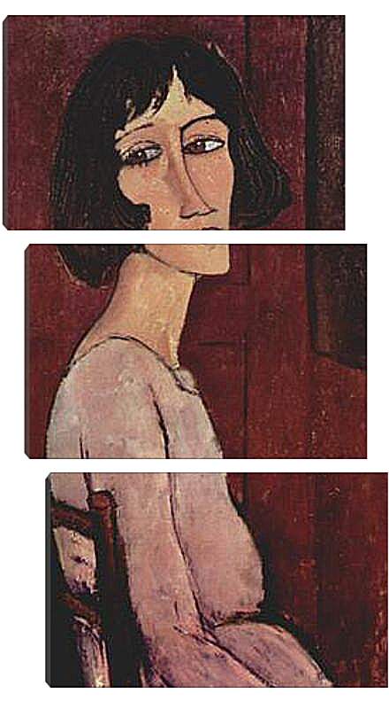 Модульная картина - Portrait of Margarita. Портрет Маргариты. Амедео Модильяни