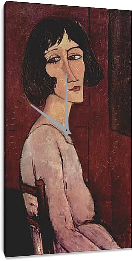 Часы картина - Portrait of Margarita. Портрет Маргариты. Амедео Модильяни