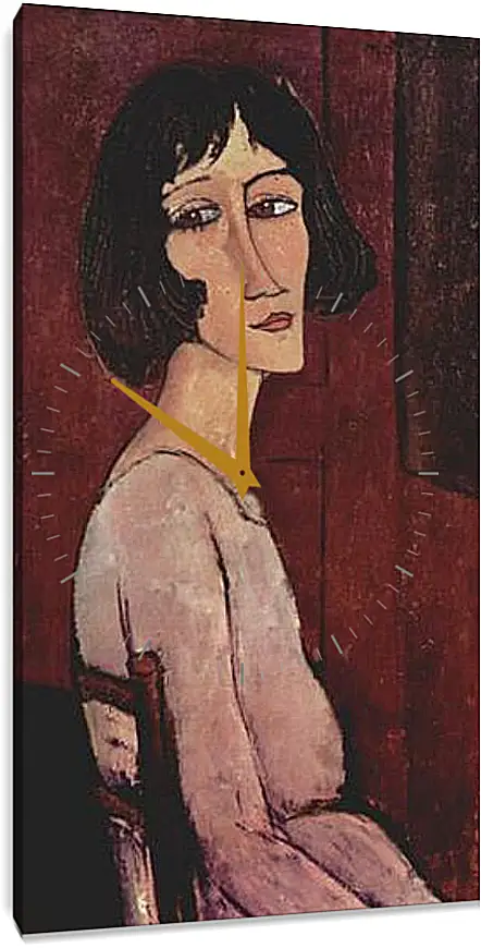 Часы картина - Portrait of Margarita. Портрет Маргариты. Амедео Модильяни