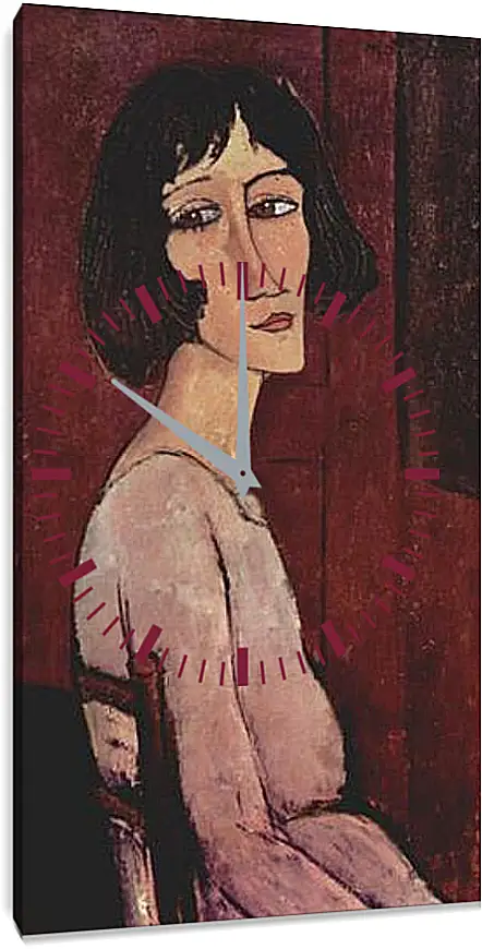 Часы картина - Portrait of Margarita. Портрет Маргариты. Амедео Модильяни