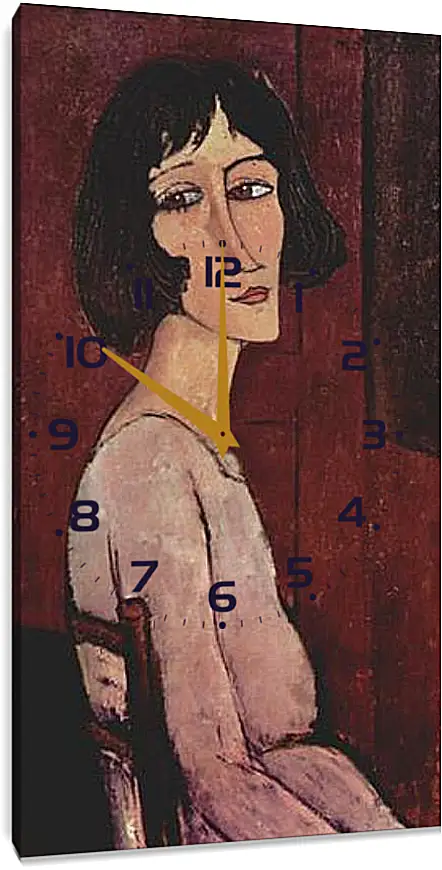 Часы картина - Portrait of Margarita. Портрет Маргариты. Амедео Модильяни