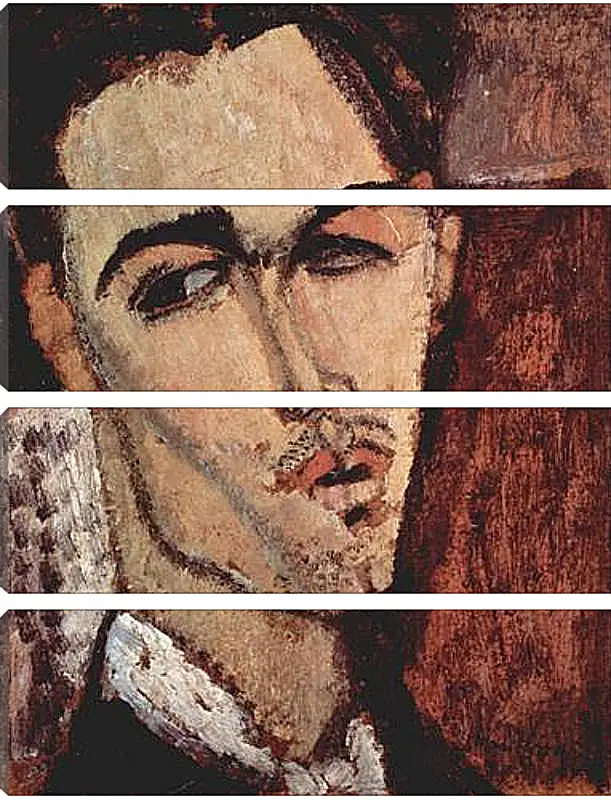 Модульная картина - Portrait of Celso Lagar. Портрет Сельсо Лагара. Амедео Модильяни