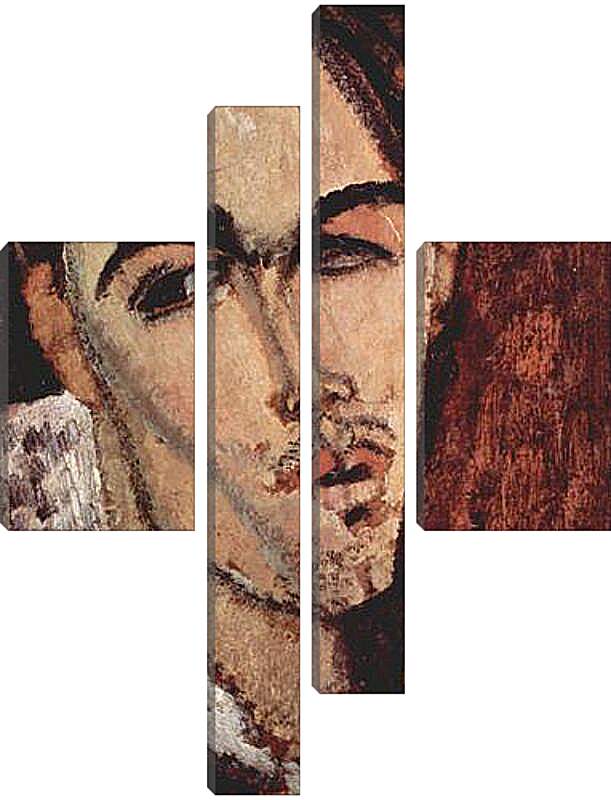 Модульная картина - Portrait of Celso Lagar. Портрет Сельсо Лагара. Амедео Модильяни