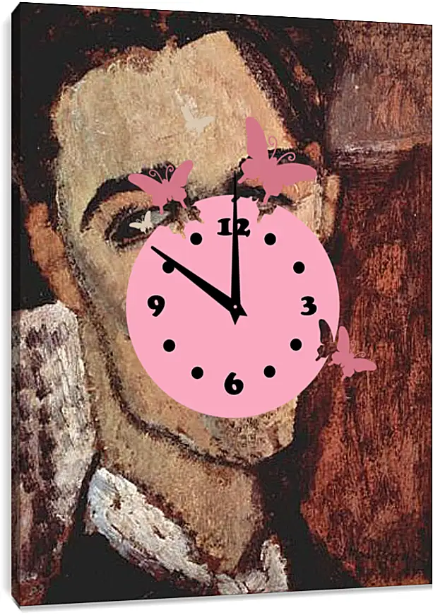 Часы картина - Portrait of Celso Lagar. Портрет Сельсо Лагара. Амедео Модильяни