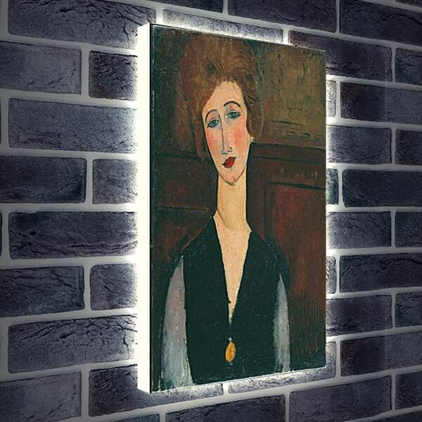 Лайтбокс световая панель - Portrait of a Woman. Портрет женщины. Амедео Модильяни