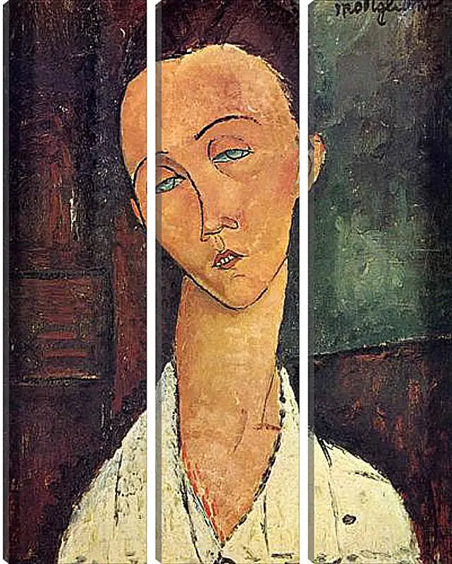 Модульная картина - Portrait of Lunia Czechowska. Луния Чеховская. Амедео Модильяни